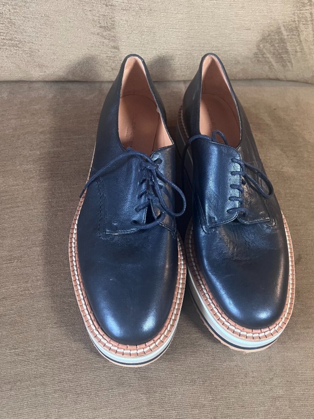 Robert Clergerie Lace-up Oxfords / Loafers Size 11.5 / 41.5 BLUE